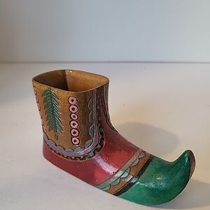 Vintage Japanese Handcarved/painted Traditional Shoe